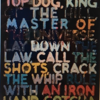 Work by Mel Bochner from Martinez collection